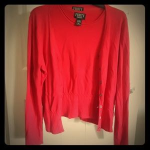 Finity red sweater set